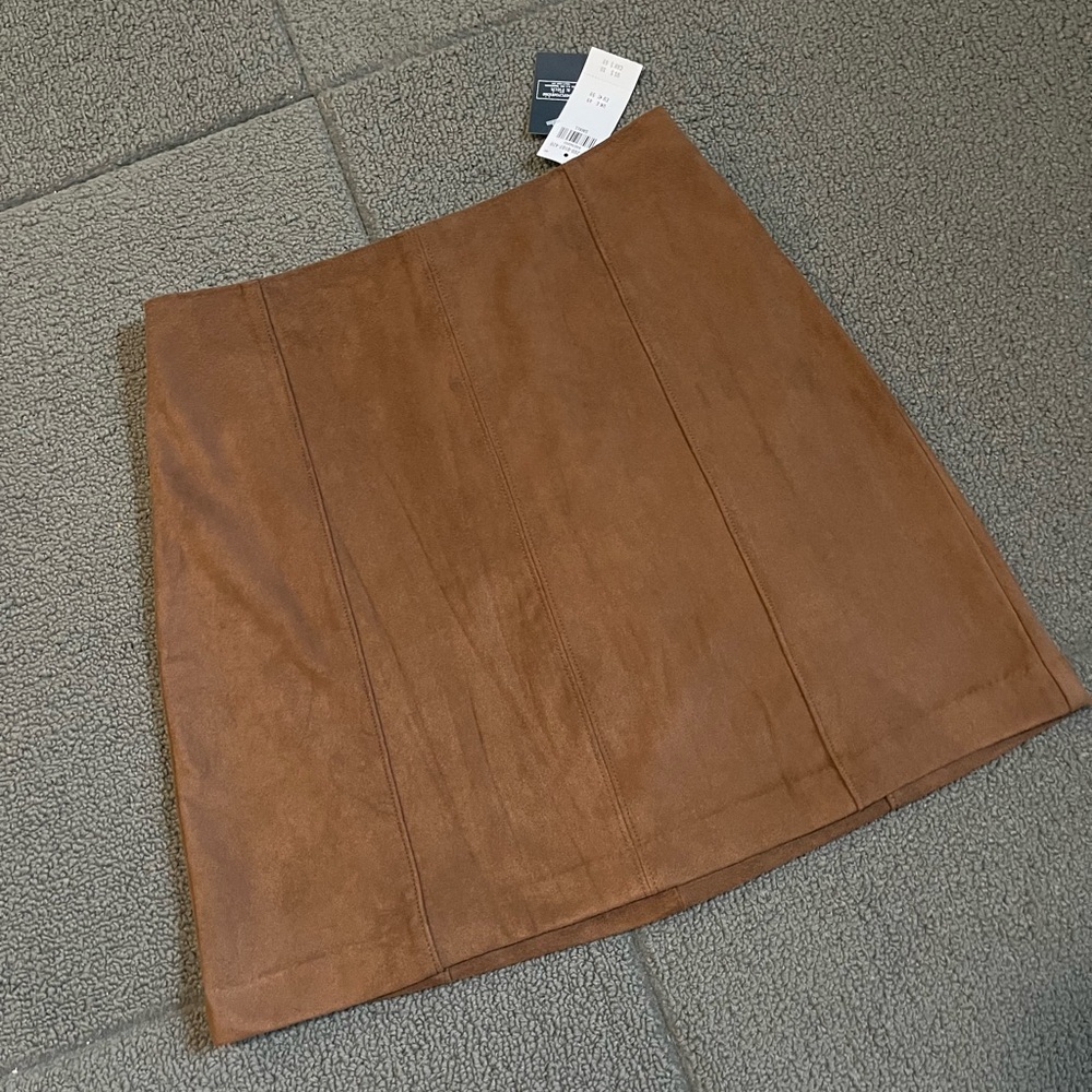 A&F faux suede skirt